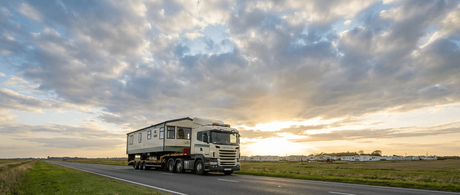 Caravan transport in East Midlands
