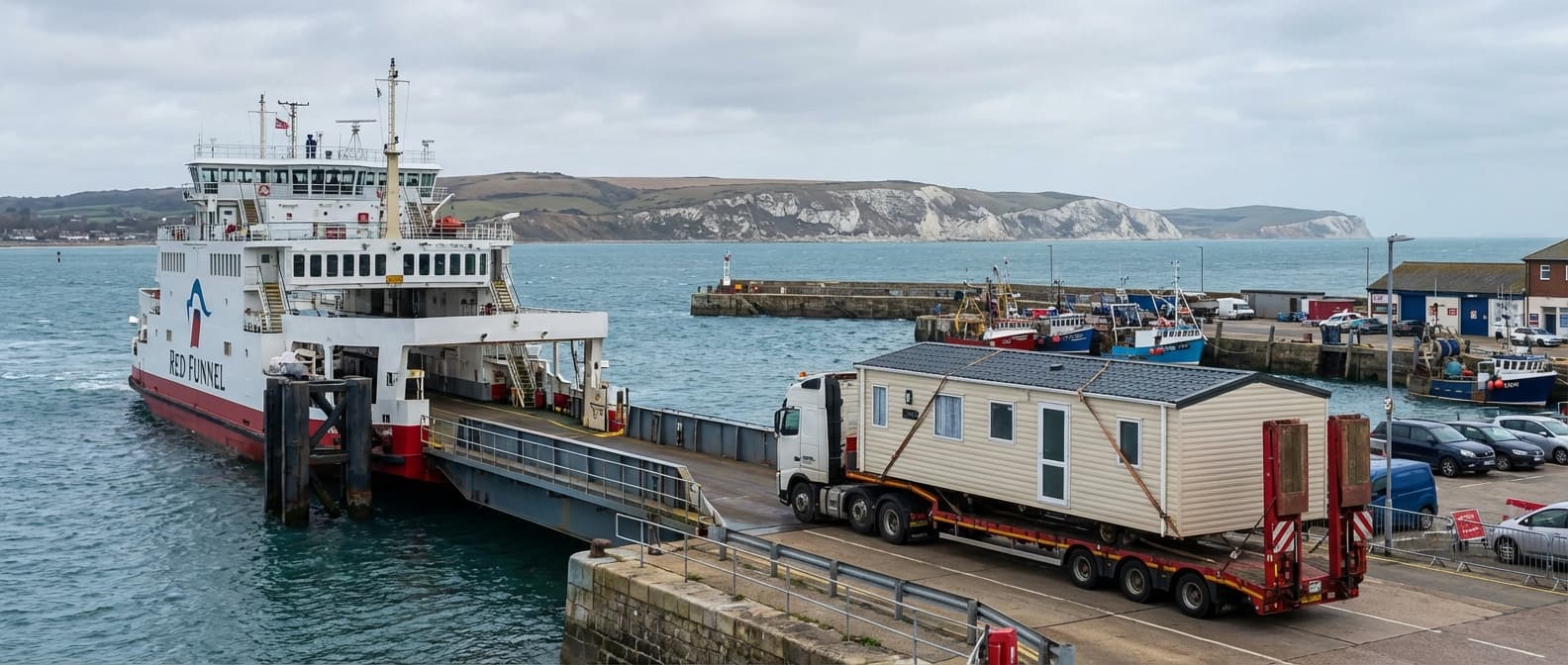 Caravan transport in Isle of Wight