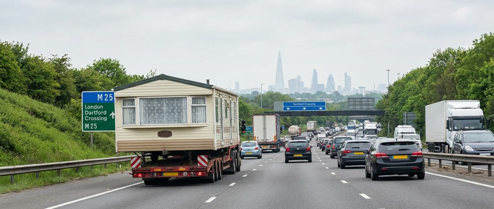 Caravan transport in London