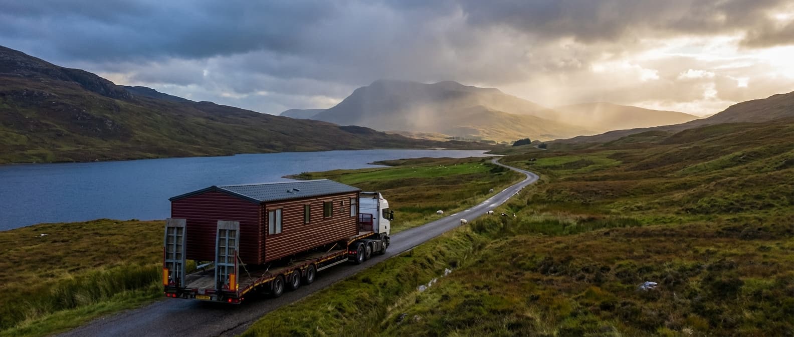 Caravan transport in Scotland